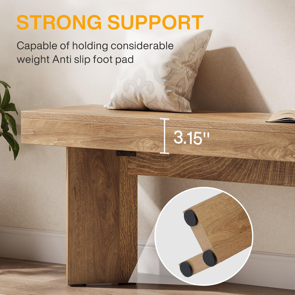 47" Wooden Bench I16749