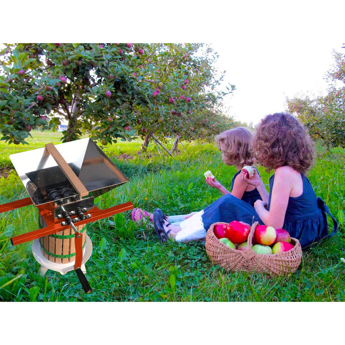 7 Litre Stainless Steel Manual Fruit Crusher Q956