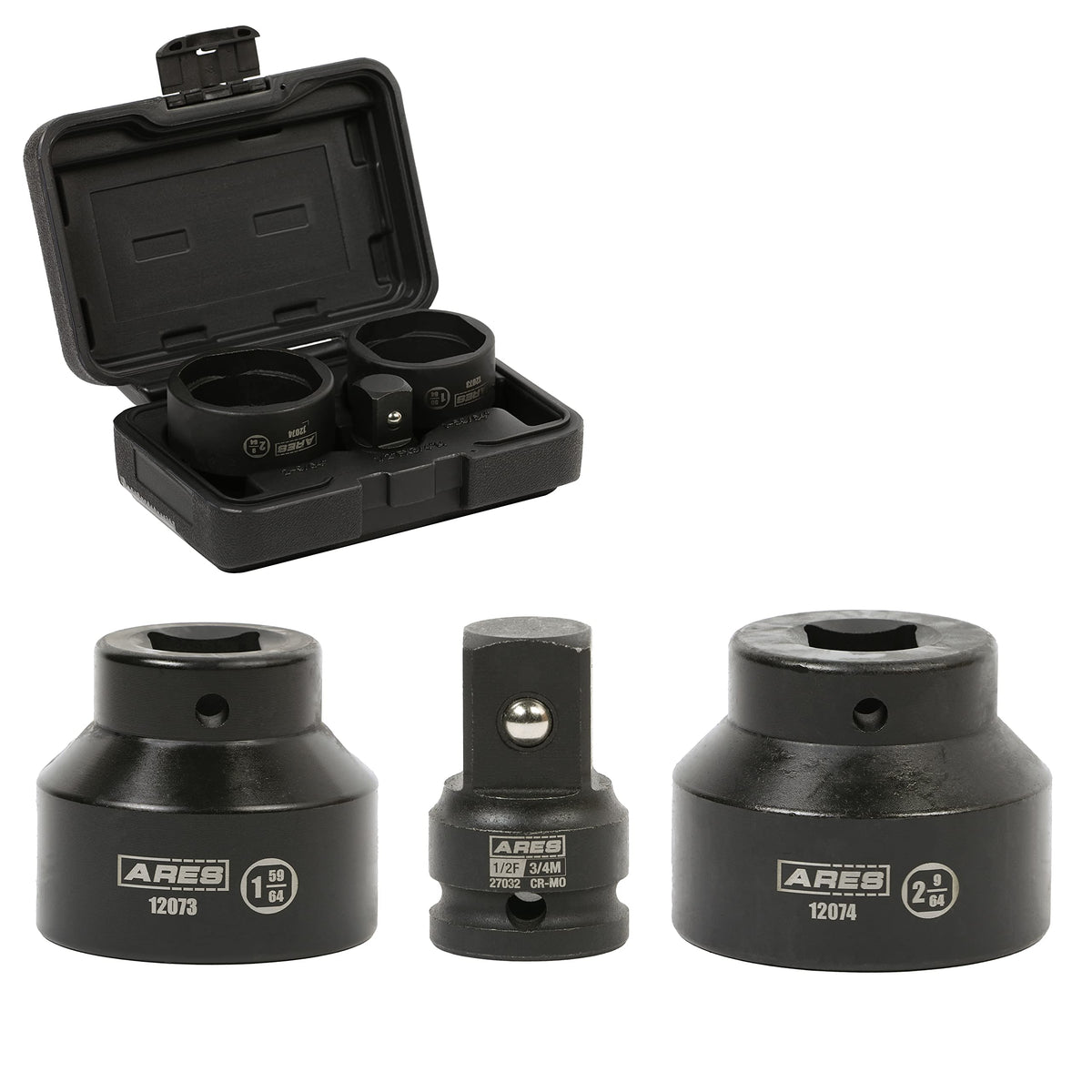 3-Piece Ball Joint Socket Set 3/4-Inch Drive W633347