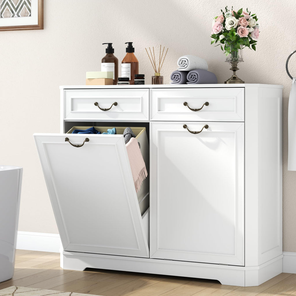 Double Tilt Out Laundry Hamper Cabinet L233057