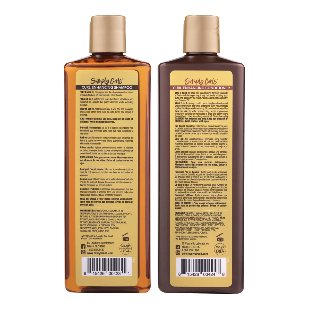 Sulfate Free Curl Enhancing Shampoo and Conditioner Set 13.5 oz Z1302