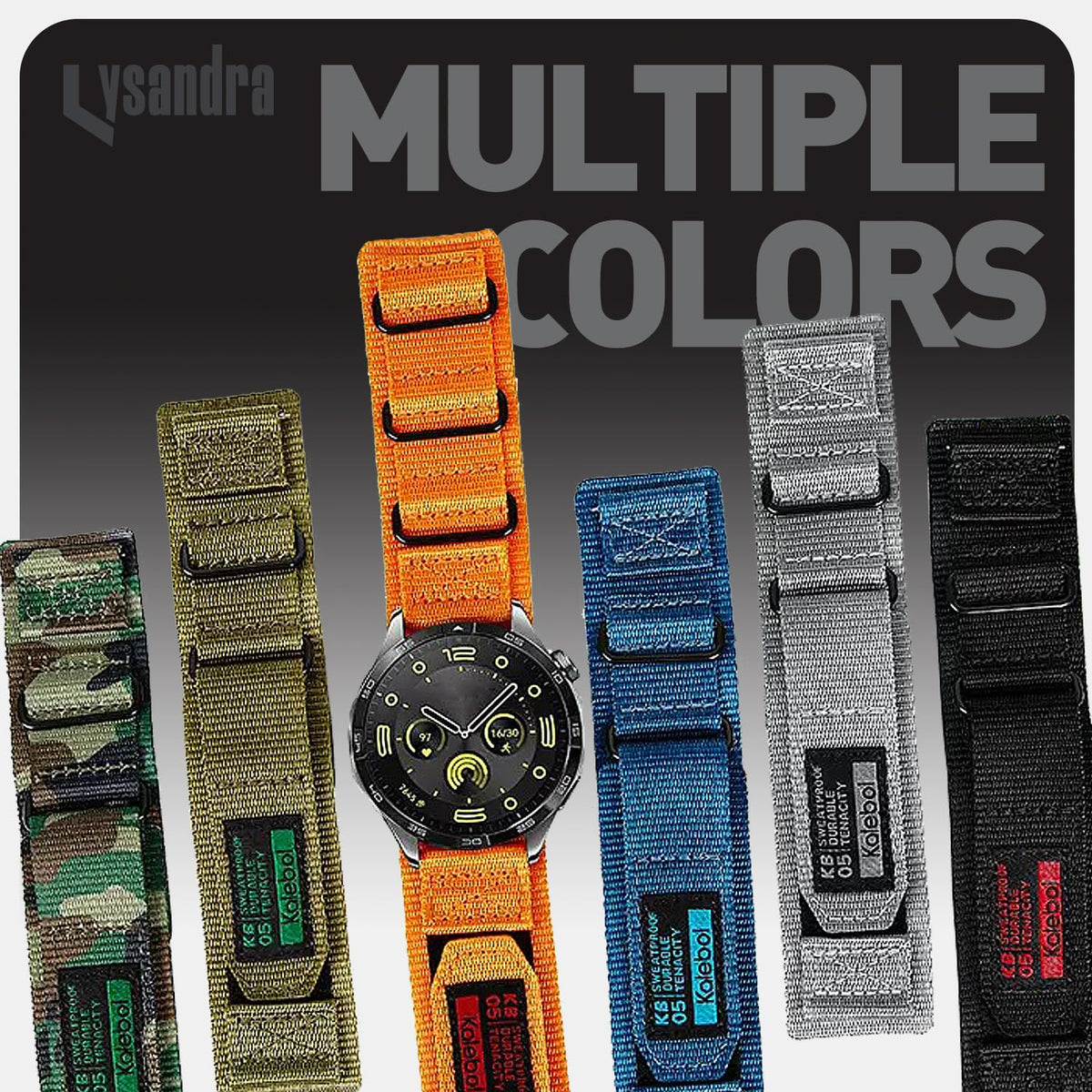 Compatible with Garmin Venu X1 Nylon Sports Strap B145947