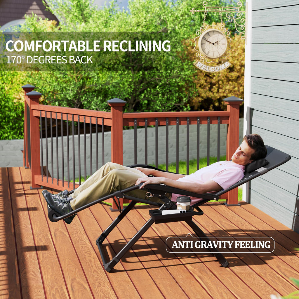 Oversized Zero Gravity Reclining Chair with Cushion E982
