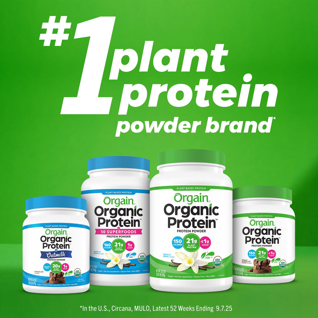 Organic Vegan 21g Protein Powder Vanilla Bean 1.02 lb U1224