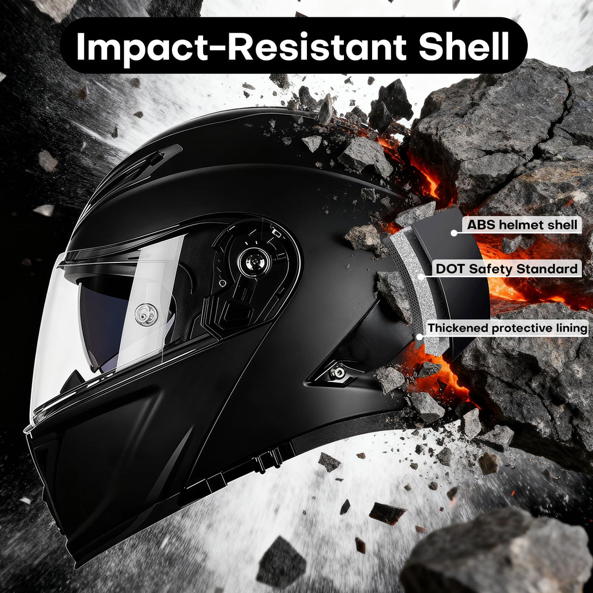Bluetooth Modular Motorcycle Helmet K6503