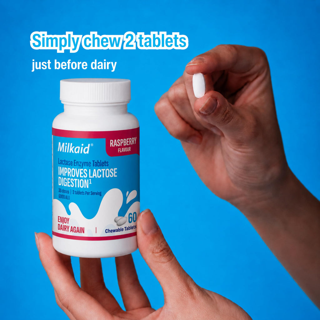 Chewable Lactase Enzyme Tablets 60 Tablets Raspberry L341784