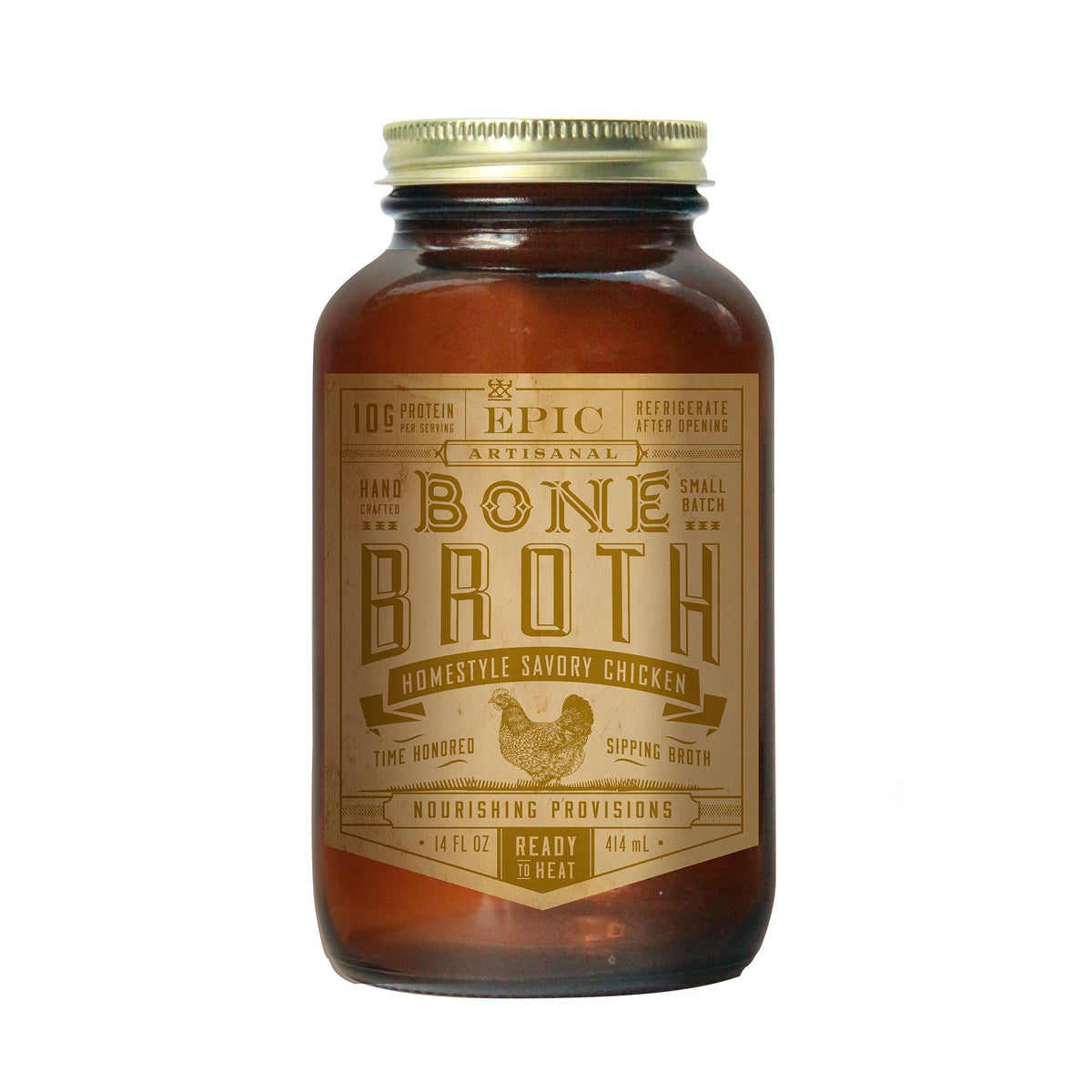 Homestyle Savory Chicken Bone Broth 14 oz. 3 Pack J592
