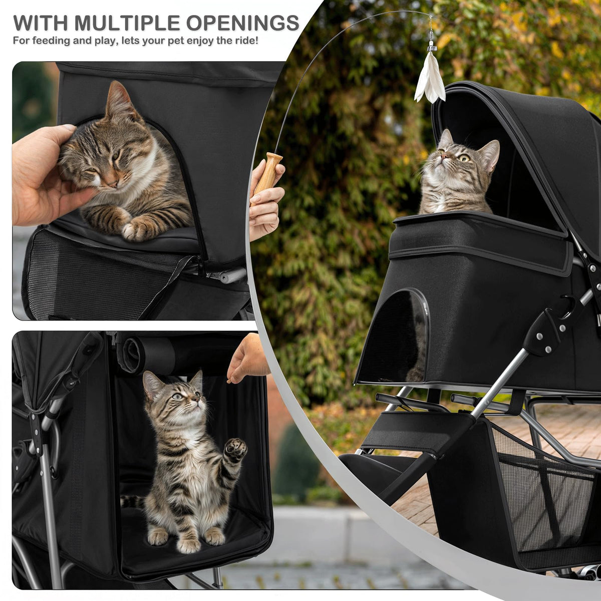 Black Pet Stroller M36885