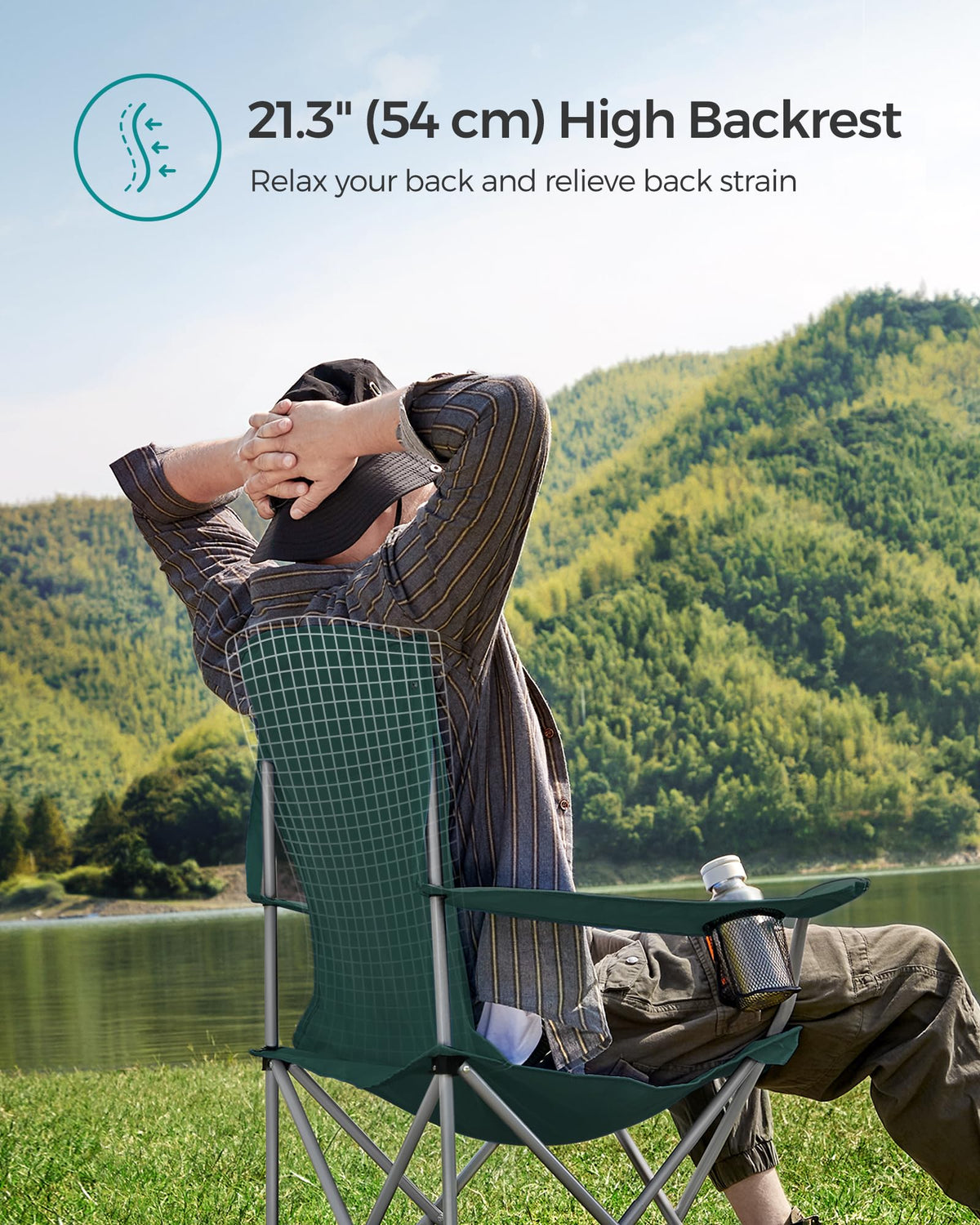 Set of 2 Folding Camping Chairs N18154