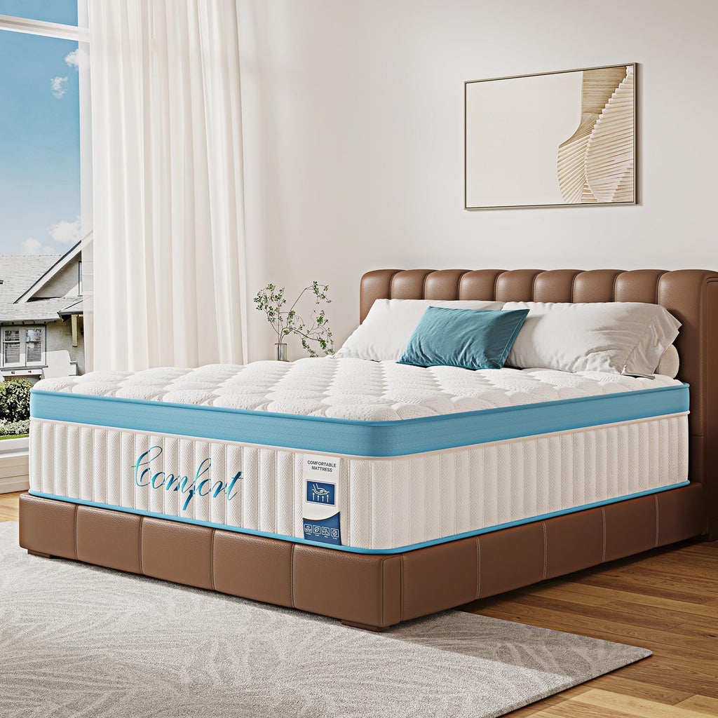 Full Size 12 Inch Firm Hybrid Memory Foam Mattress Y931179