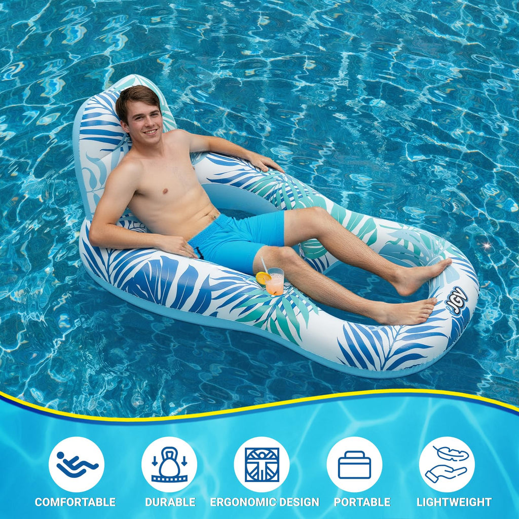 Inflatable Pool Float Chair with Drink Holder X238
