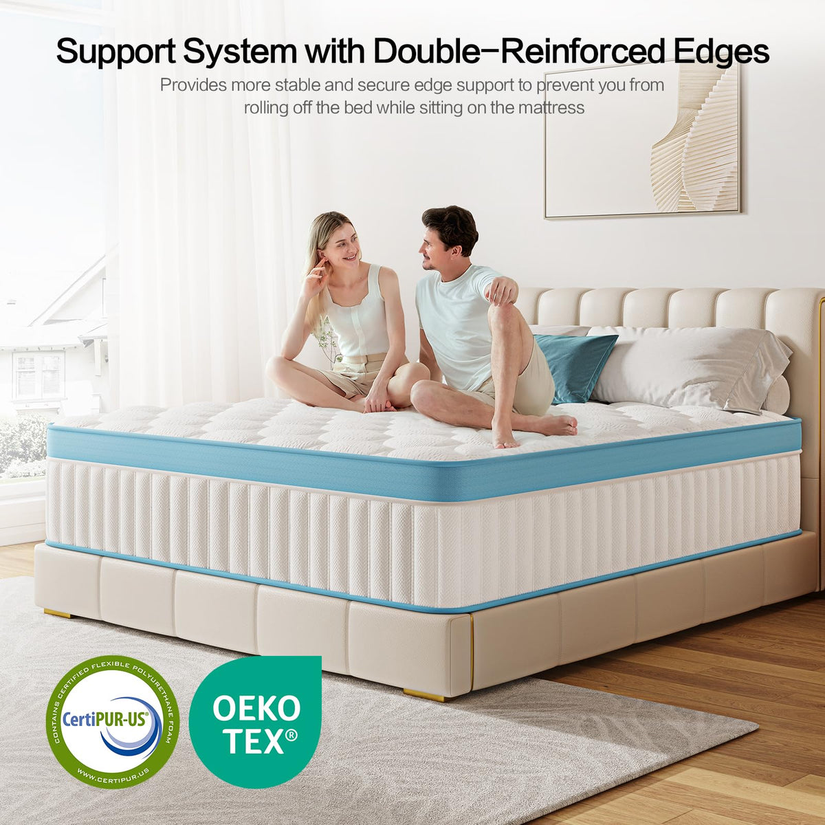 Full Size 12 Inch Firm Hybrid Memory Foam Mattress Y931179