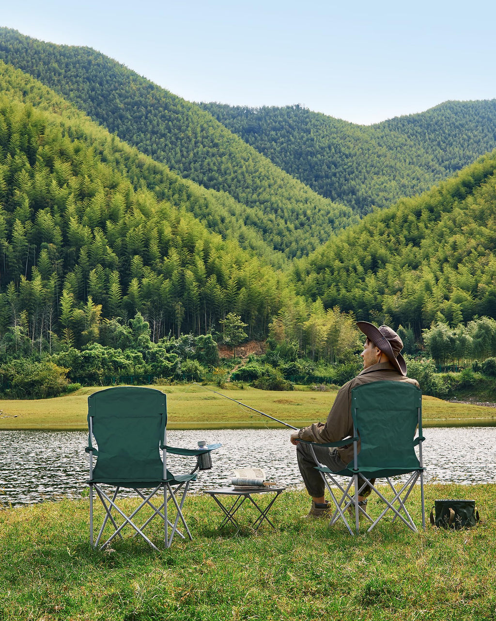 Set of 2 Folding Camping Chairs N18154